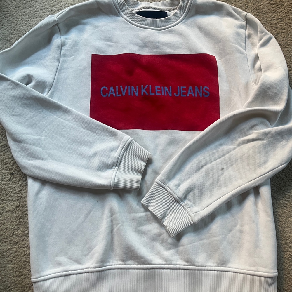 Calvin Klein Jeans White Crewneck